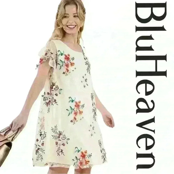 Bluheaven Embroidered Lace Babydoll Dress size M - Picture 11 of 11